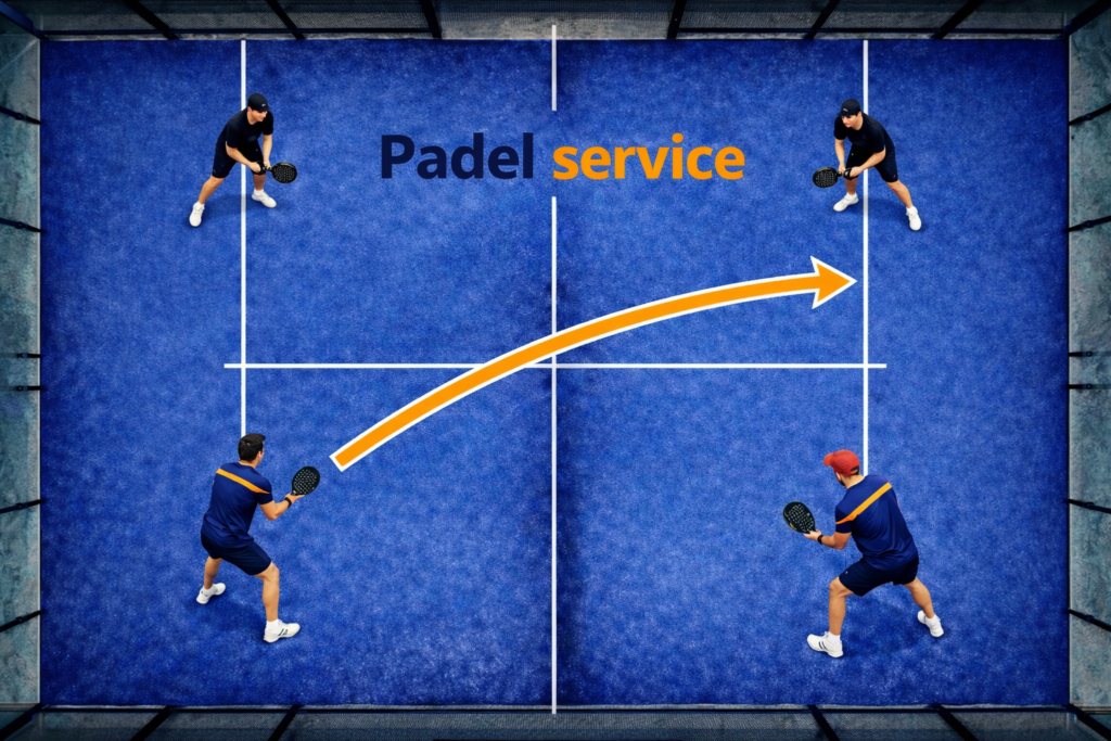 Zo serveer je bji padel